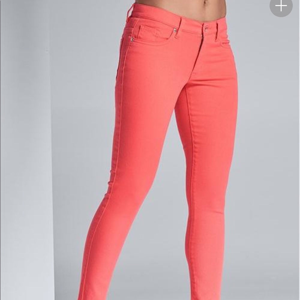 Coral/ Pink Junior’s Celebrity Pink Skinny Jeans